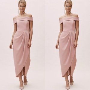 BHLDN Midi off the shoulder bridesmaid dress